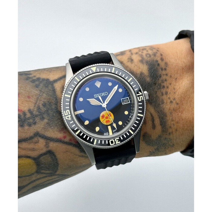 Custom Seiko Mod • Fifty Fathoms “No-Rad” w/ Date • 40mm